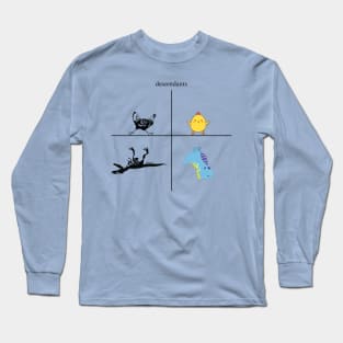 Dinosaur, chicken - Descendants Long Sleeve T-Shirt